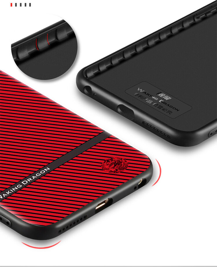 WAKING DRAGON elegante hoes van zacht plastic voor Apple iPhone 6 / 6S - rood