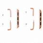 Reserve metalen gesp voor riem voor Apple Watch Ultra 49mm / 46mm / 45mm / 44mm / 42mm - 2 stuks - roze-goud