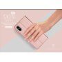 DUX DUCIS-koffer met statief en documentcompartimenten voor Apple iPhone XS - donkerblauw