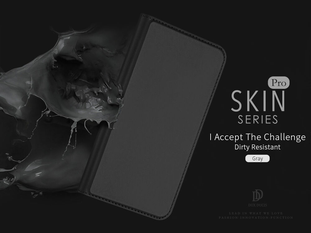 DUX DUCIS-koffer met statief en documentcompartimenten voor Apple iPhone XS - roségoud