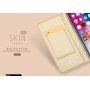 DUX DUCIS-koffer met statief en documentcompartimenten voor Apple iPhone XS - roségoud