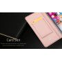 DUX DUCIS-koffer met statief en documentcompartimenten voor Apple iPhone XS - roségoud