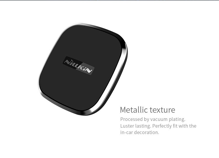 NILLKIN-ontwerp magnetische houder met Qi draadloze oplading voor Apple iPhone - zwart