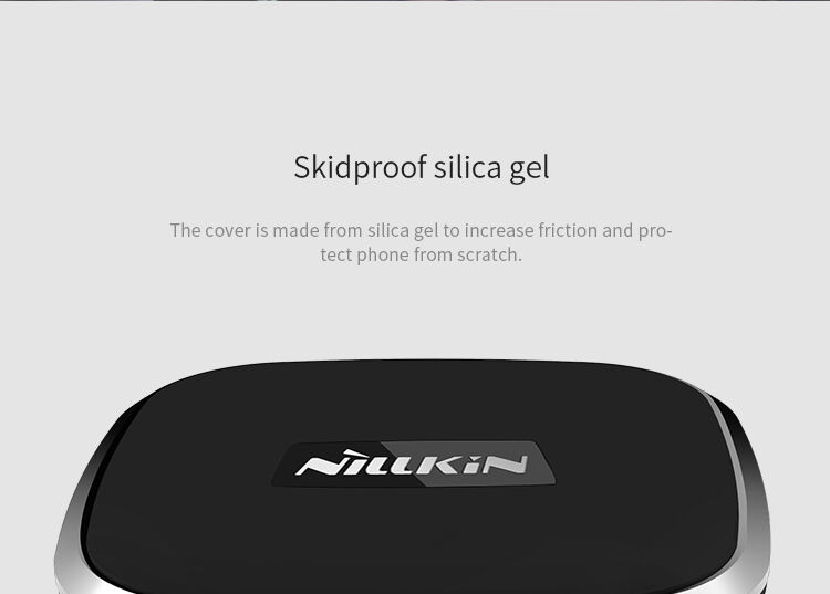 NILLKIN-ontwerp magnetische houder met Qi draadloze oplading voor Apple iPhone - zwart