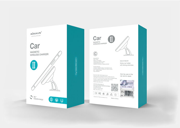 NILLKIN-ontwerp magnetische houder met Qi draadloze oplading voor Apple iPhone - zwart