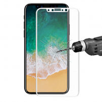 ENKAY Super bestendig 3D Gehard glas voor iPhone XS/iPhone X - 0.2mm - wit