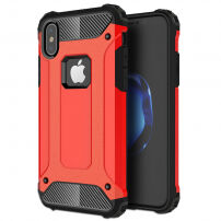Super bestendige "Armor"-afdekking voor iPhone XS/iPhone X X - rood