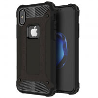 Super bestendige "Armor"-afdekking voor iPhone XS/iPhone X X - zwart
