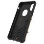 Super bestendige hoes met standaard voor iPhone XS/iPhone X X - goud