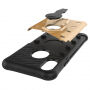 Super bestendige hoes met standaard voor iPhone XS/iPhone X X - goud