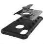 Super bestendige hoes met standaard voor iPhone XS/iPhone X X - zwart
