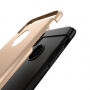 Bestand beschermhoes iPhone XS / iPhone X - geborstelde textuur - grijs