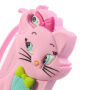 3D-siliconenhoes voor 3D-siliconen iPhone 5 / 5S / SE (2016) - schattige kat - rozig