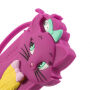 3D-siliconenhoes voor 3D-siliconen iPhone 5 / 5S / SE (2016) - schattige kat - donkerroze