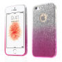 3in1 glitterhoes voor 3in1 glitters voor iPhone 5 / 5S / SE (2016) - rozig