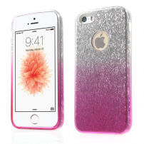 3in1 glitterhoes voor 3in1 glitters voor iPhone 5 / 5S / SE (2016) - rozig