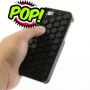 Afdekking met knallende belletjes voor iPhone 5 / 5S / SE (2016) - zwart