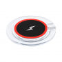 Draadloze QI lader met snel opladen en lichtindicatie voor iPhone - rood