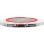 Draadloze QI lader met snel opladen en lichtindicatie voor iPhone - rood
