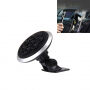 Draadloze QI autolader met 360° draaibare voet voor iPhone - zilver