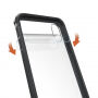 Beschermende plastic hoes voor iPhone XS/iPhone X X - zwart