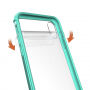 Beschermende plastic hoes voor iPhone XS/iPhone X X - groen