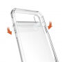 Beschermende plastic hoes voor iPhone XS/iPhone X X - doorzichtig