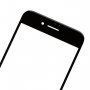 Front touch glas, inclusief OCA-kleefstof, POL-folie, cameraframes aan de voorzijde, proximiteitssensor en handsetrooster, voor iPhone 7 Plus - zwart