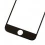 Front touch glas, inclusief OCA-kleefstof, POL-folie, cameraframes aan de voorzijde, proximiteitssensor en handsetrooster, voor iPhone 7 Plus - zwart