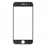 Front touch glas, inclusief OCA-lijm, cameraframes aan de voorzijde, proximiteitssensor en handsetrooster, voor iPhone 7 Plus - zwart