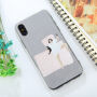 Kunststof achterkant voor iPhone XS/iPhone X X - liggend slapend meisje