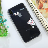 dekking voor iPhone XS/iPhone X X - met katten- en konijnenoren