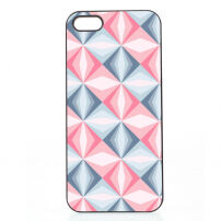 Kunststof deksel met aluminium coating voor iPhone SE (2016) / 5S / 5S / 5 - geometrische vormen
