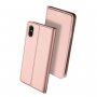 DUX DUCIS-koffer met statief en documentcompartimenten voor Apple iPhone XS - roségoud