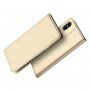 DUX DUCIS-koffer met statief en documentcompartimenten voor Apple iPhone XS - goud