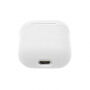LANKILIN siliconen hoesje met houder voor koptelefoonverlies voor AirPods 1 / 2 - wit