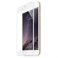 HAT PRINCE gehard 3D-glas voor de gehele omtrek van de telefoon voor iPhone 8 / 7 - 0,2 mm - wit