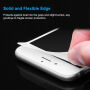 HAT PRINCE gehard 3D-glas voor de gehele omtrek van de telefoon voor iPhone 8 / 7 - 0,2 mm - wit