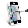 Gehard 3D-glas over de gehele omtrek van de telefoon voor iPhone SE (2016)/ 5S / 5 - 0,3 mm - zwart