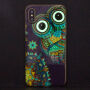 IMD in de donkere, glanzende hoes voor iPhone XS/iPhone X X - Uil