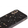 Gekleurde hoes met glitter voor iPhone XS/iPhone X X - Sterren en stippen