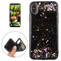 Gekleurde hoes met glitter voor iPhone XS/iPhone X X - Sterren