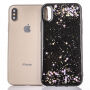 Gekleurde hoes met glitter voor iPhone XS/iPhone X X - Sterren
