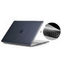 ENKAY 2in1 glanzende omslag en ultradunne EU-toetsenbordkap voor MacBook Pro 13" zonder Touch Bar (A1706 / A1708 / A1989 / A2159) - zwart
