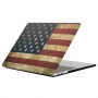 Matte hoes voor MacBook Pro 13" (A1706 / A1708 / A1989 / A2159) - retro USA vlag
