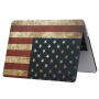 Matte hoes voor MacBook Pro 13" (A1706 / A1708 / A1989 / A2159) - retro USA vlag