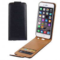 Elegante flip-over te openen Apple iPhone 6S Plus / 6 Plus - zwart-bruin