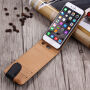 Elegante flip-over te openen Apple iPhone 6S Plus / 6 Plus - zwart-bruin