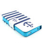 Koffer met standaard en kaartsleuven Apple iPhone 4 / 4S - Strepen en ankers