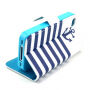 Koffer met standaard en kaartsleuven Apple iPhone 4 / 4S - Strepen en ankers